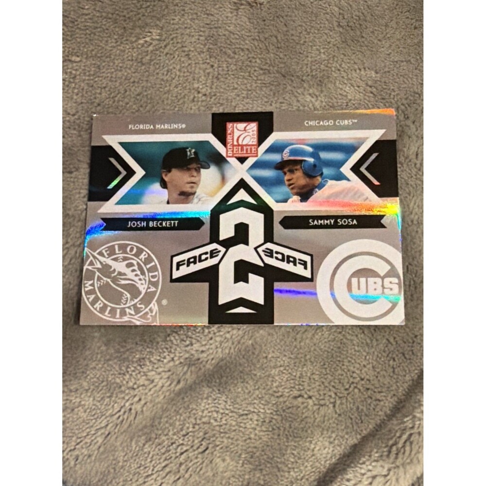 2005 Donruss Elite - Face 2 Face Sammy Sosa, Josh Beckett #FF-5 /1500